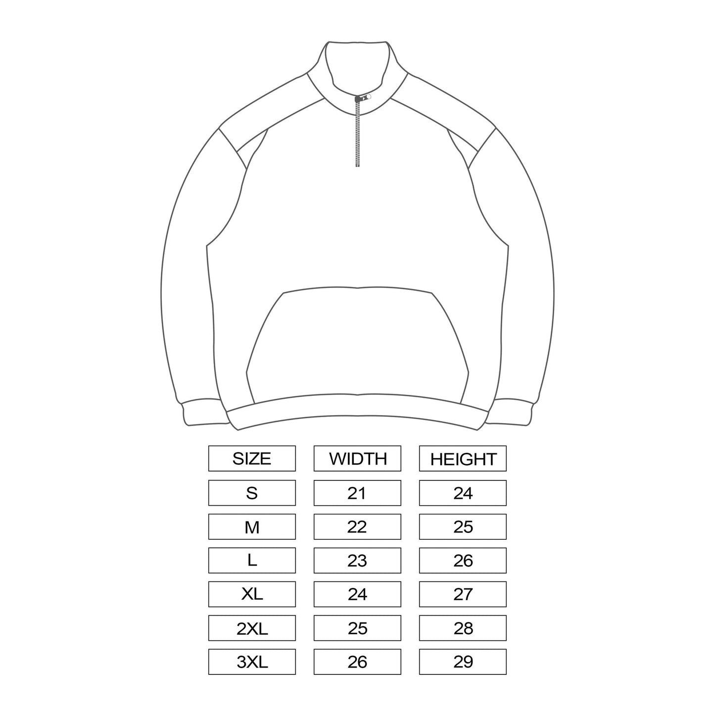 Spades Monochrome Majesty Boxy Quarter Zip Pullover Black SPADES