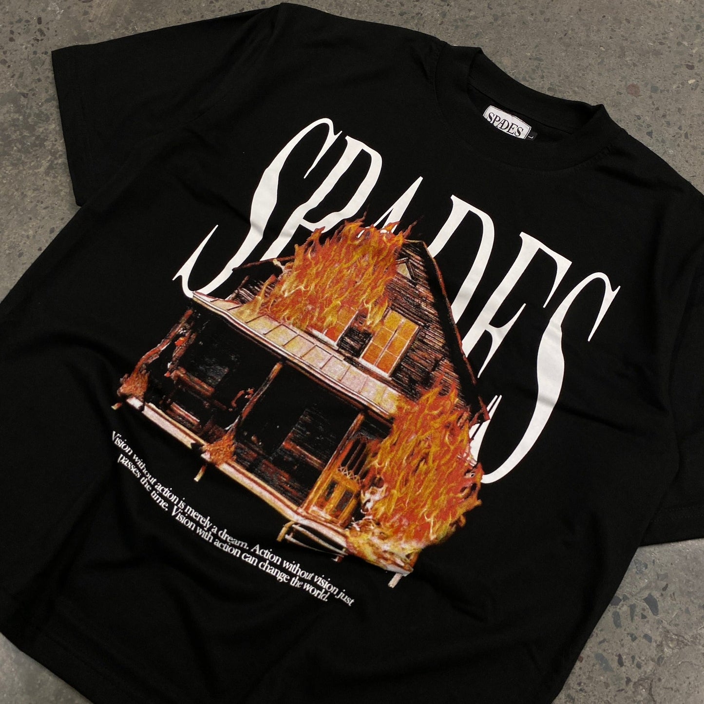 Spades Fiery Fate Black Boxy T-shirt SPADES
