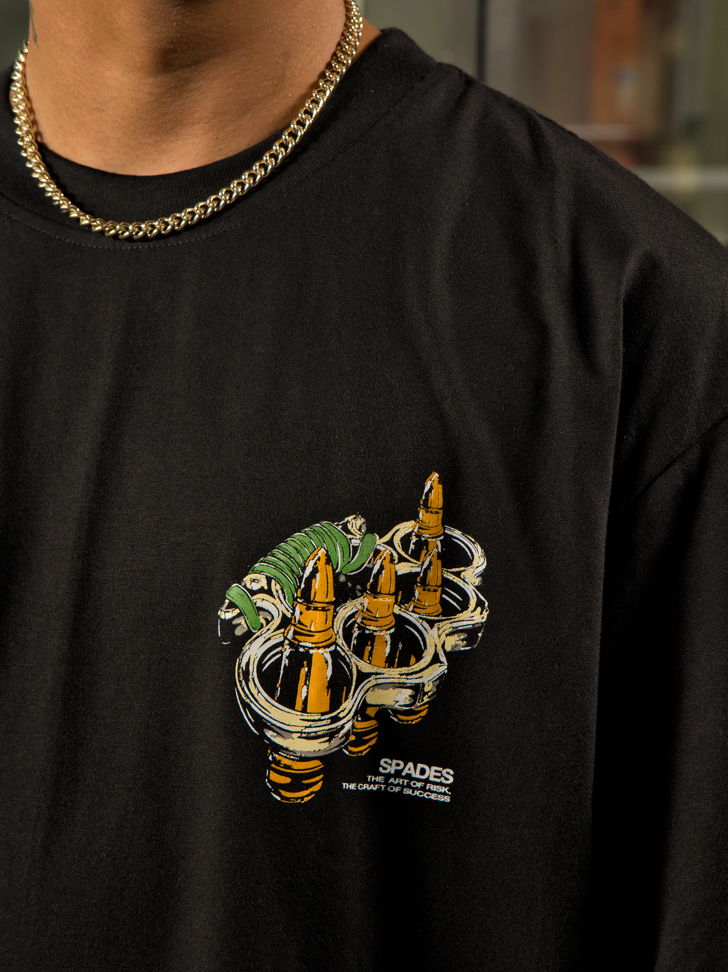 Spades Art of Risk Black T-shirt SPADES