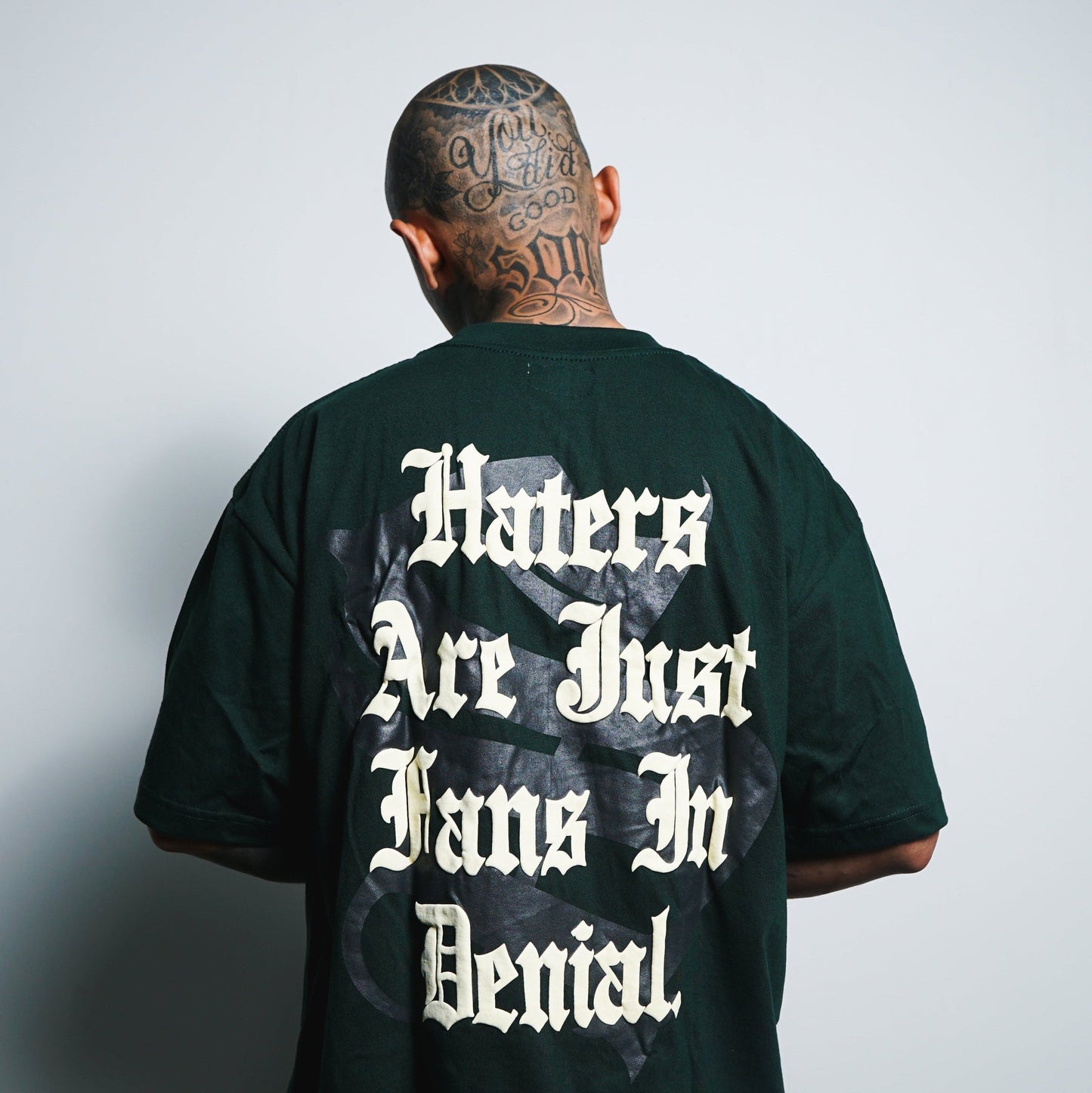 Spades Gamblers Mark Boxy Tee Moss SPADES