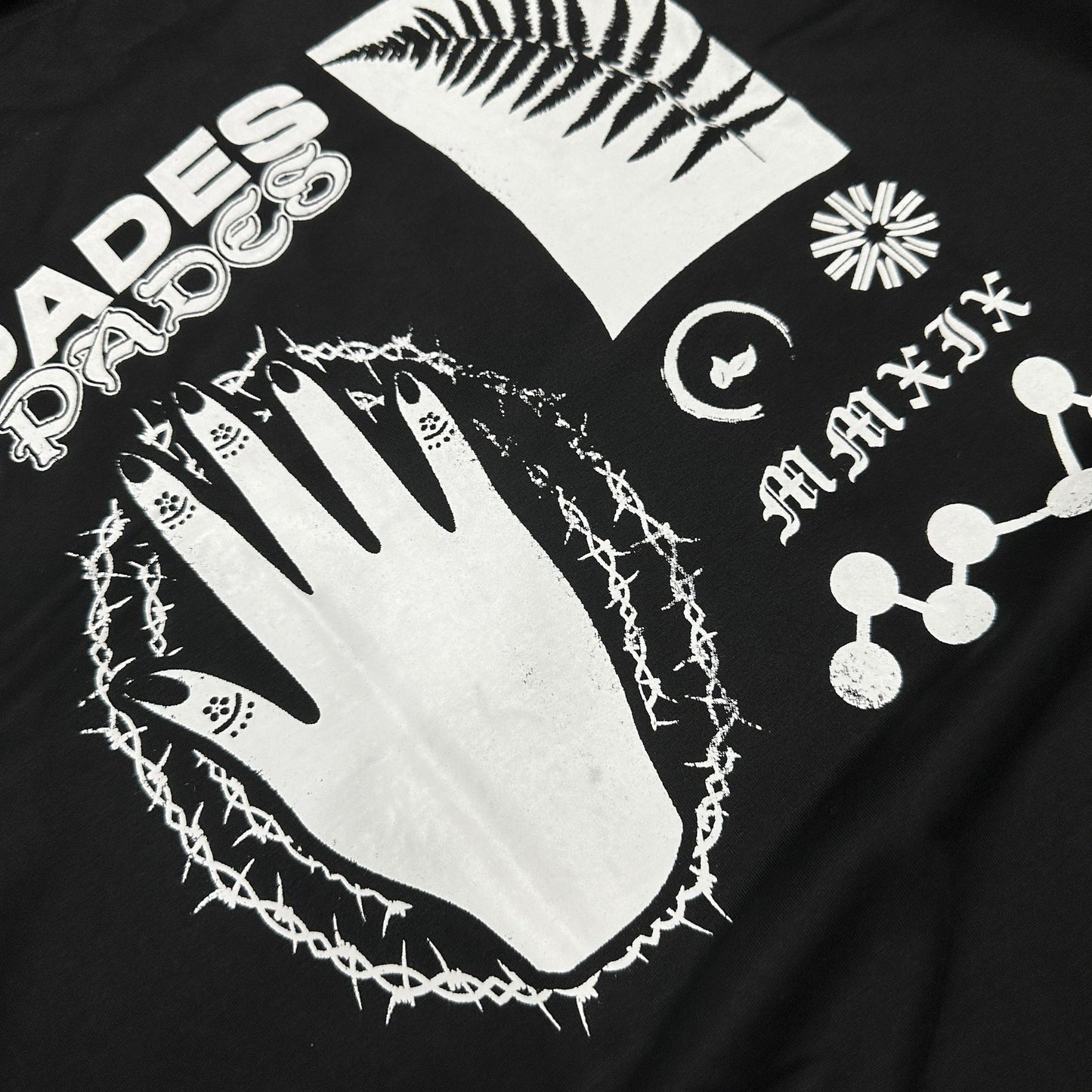 Spades Quarter Zip Polo Lucky Hands Black SPADES