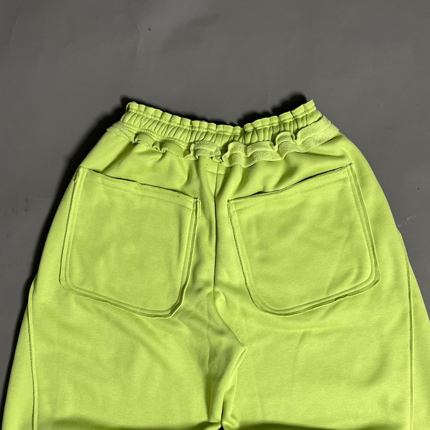 Spades Side Wide Raw Edge Avocado Pants SPADES