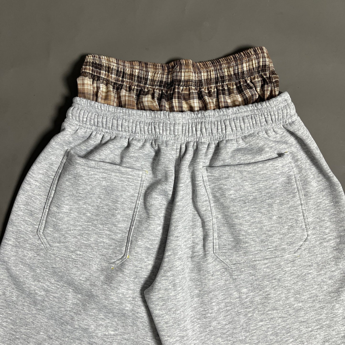 Spades Double Waist Gray Sweat Jorts SPADES