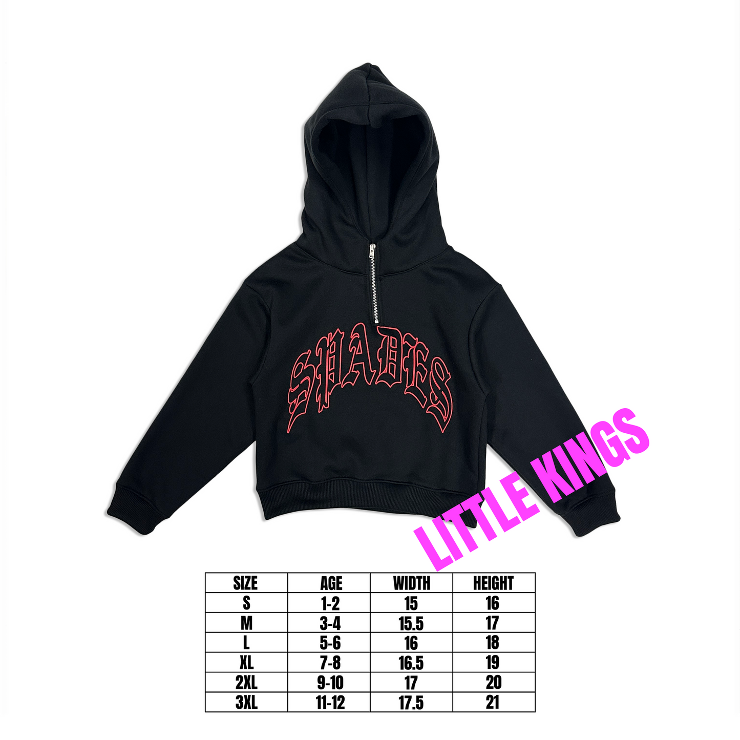 Spades Little Kings Inferno Zip - Kids Apparel SPADES
