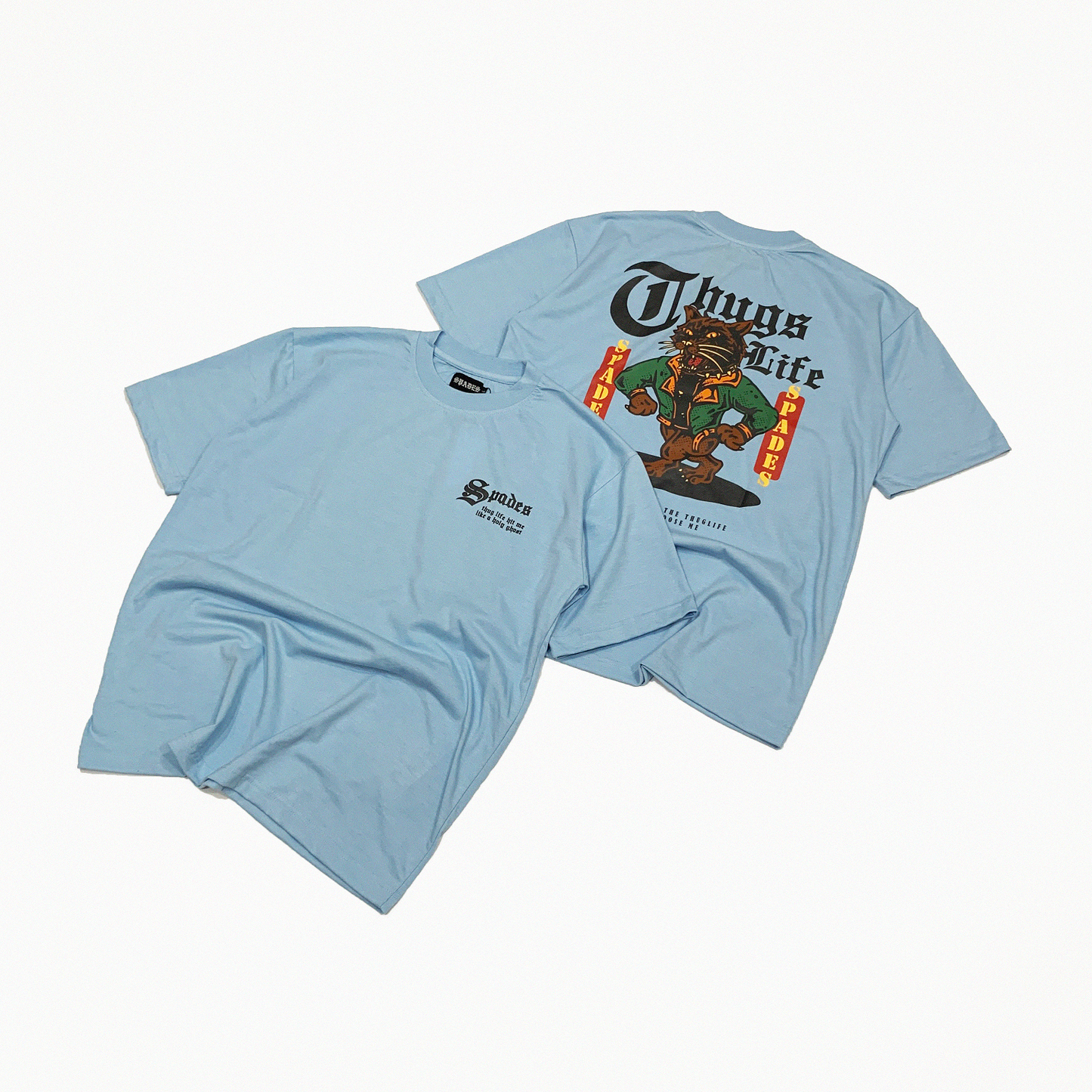 Spades Thug Life Powder Blue T-shirt SPADES