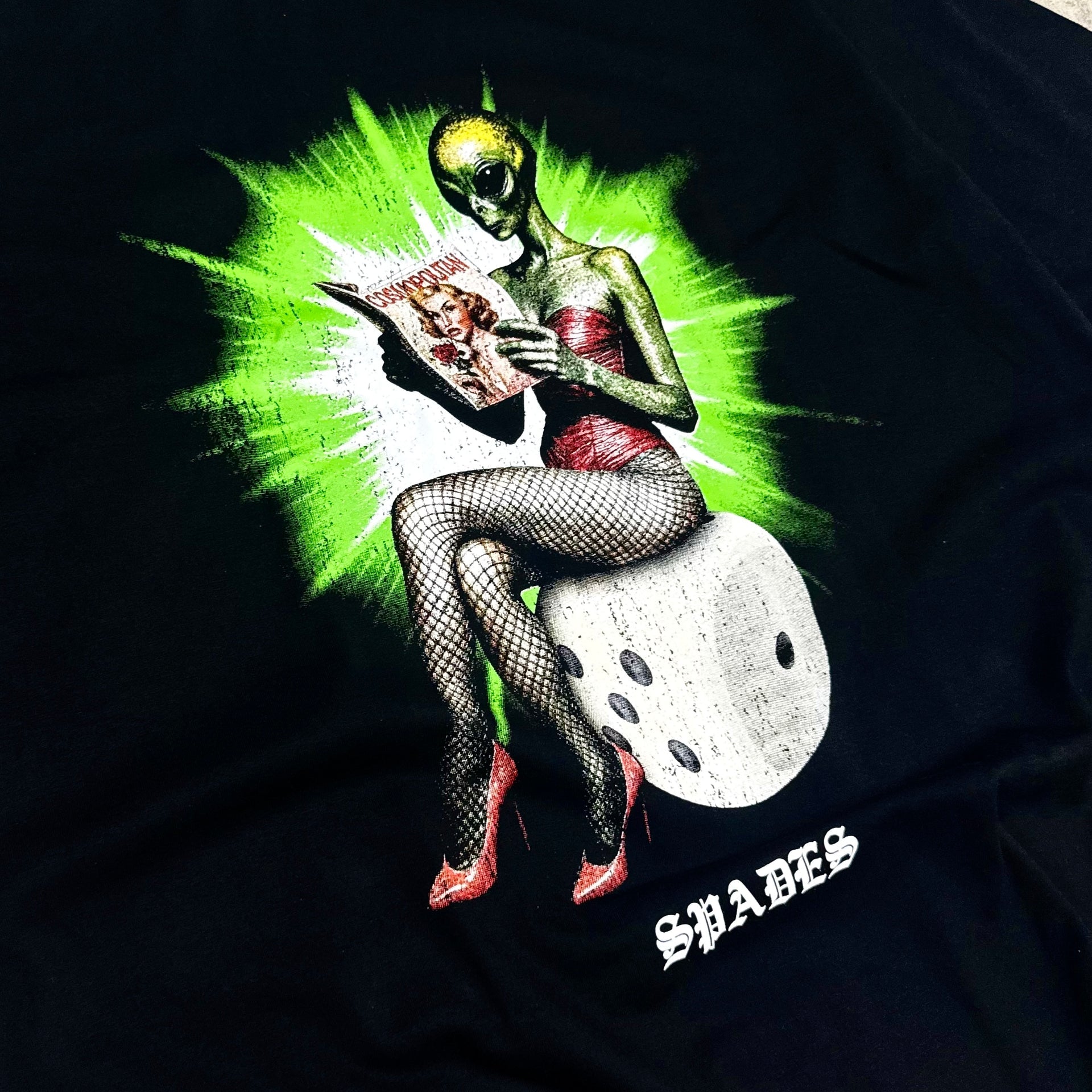 Cosmic Seductress Box Tee Black SPADES