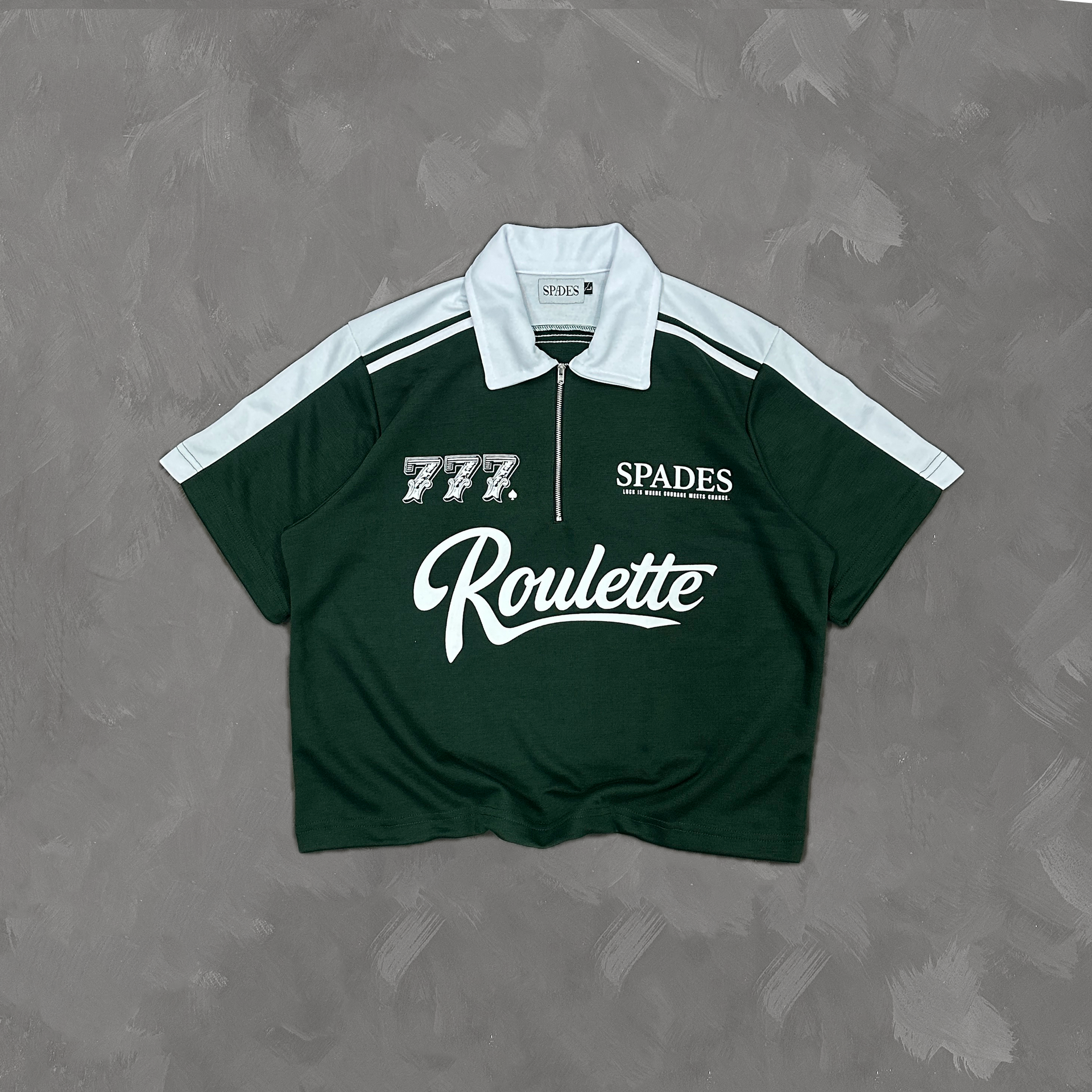 Spades Lucky Roulette Boxy Crop Polo SPADES