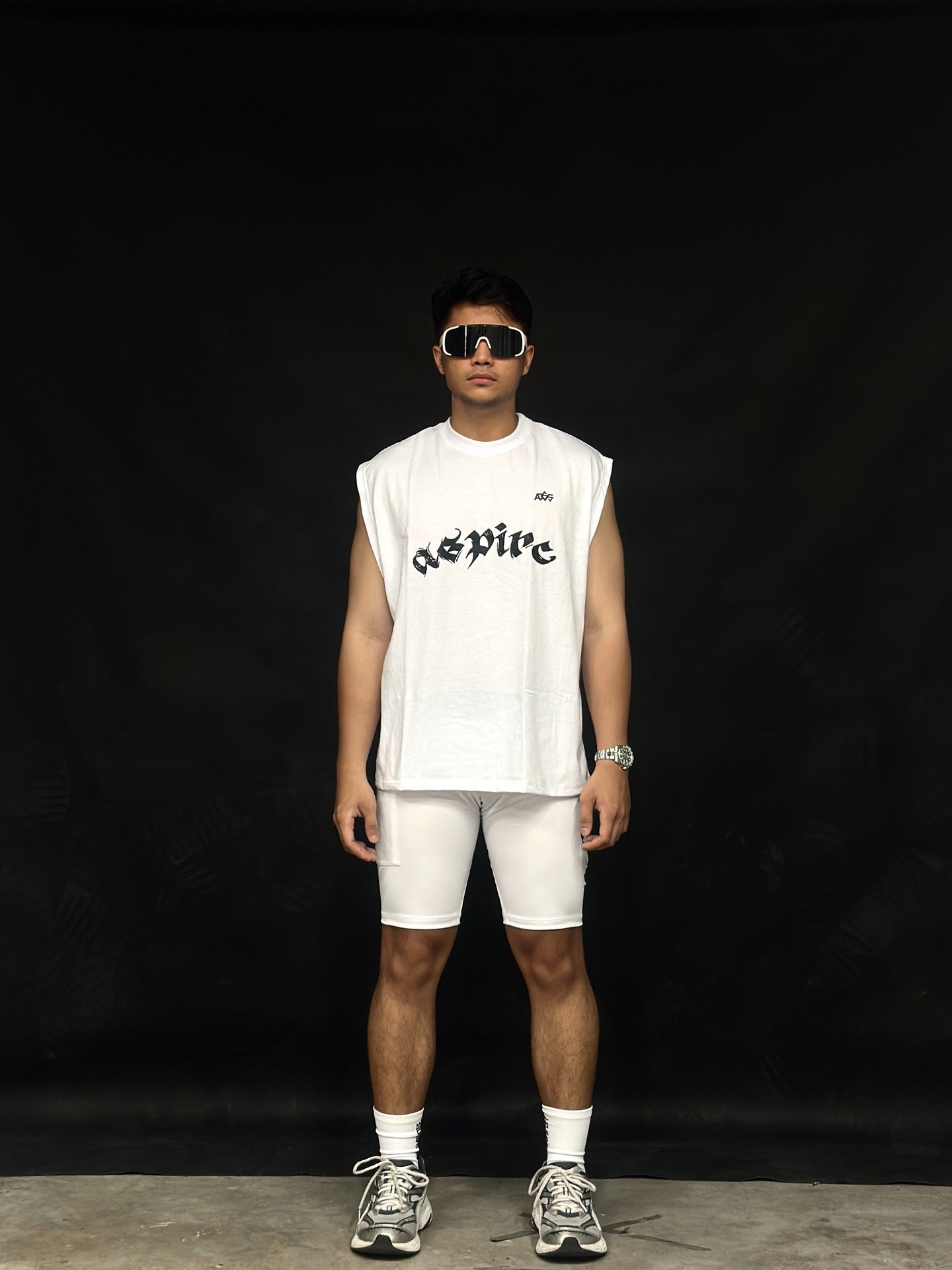 Aspire 365 Series 3 Boxy Tee Sleeveless White ASPIRE