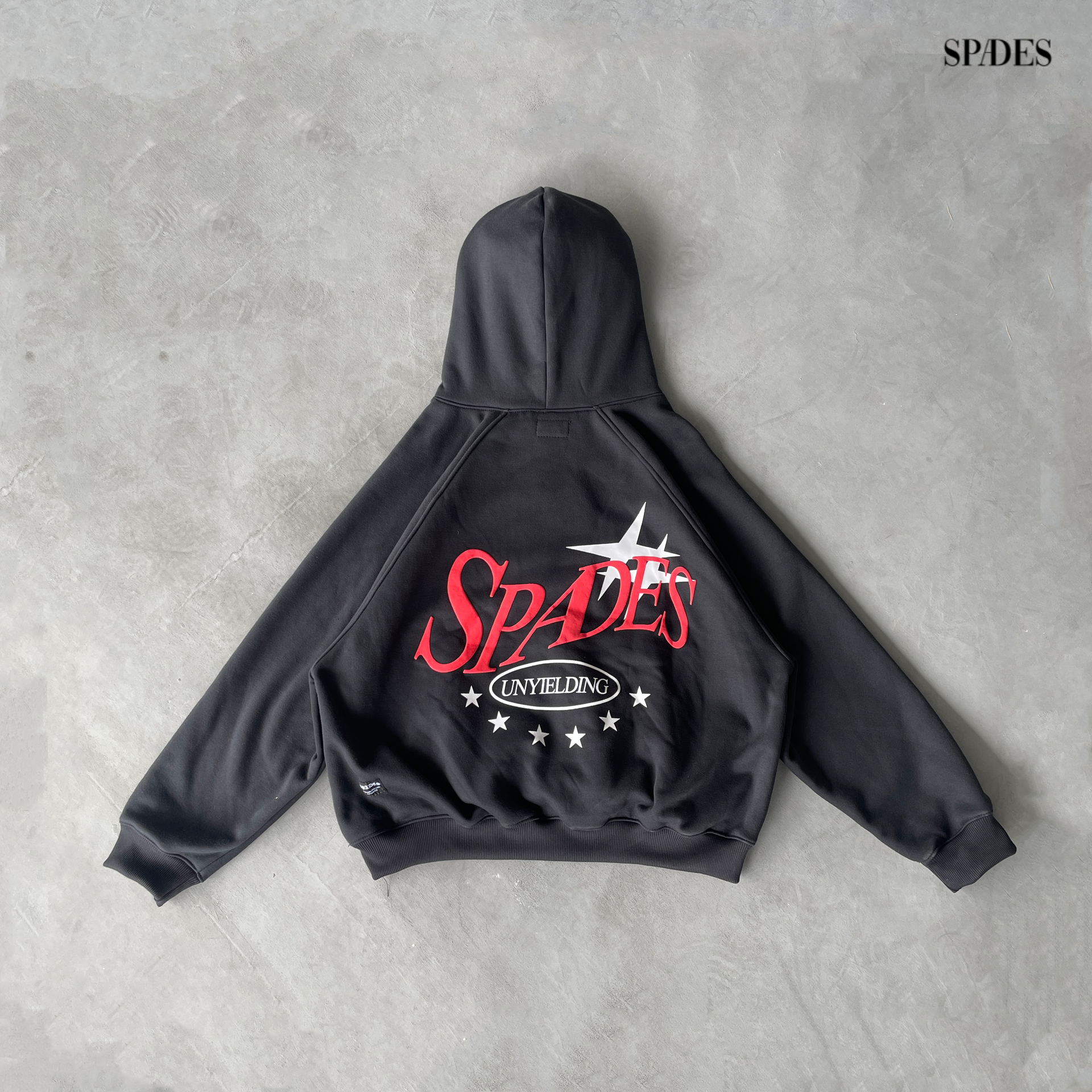 Spades Unyielding Black Raglan Hoodie SPADES