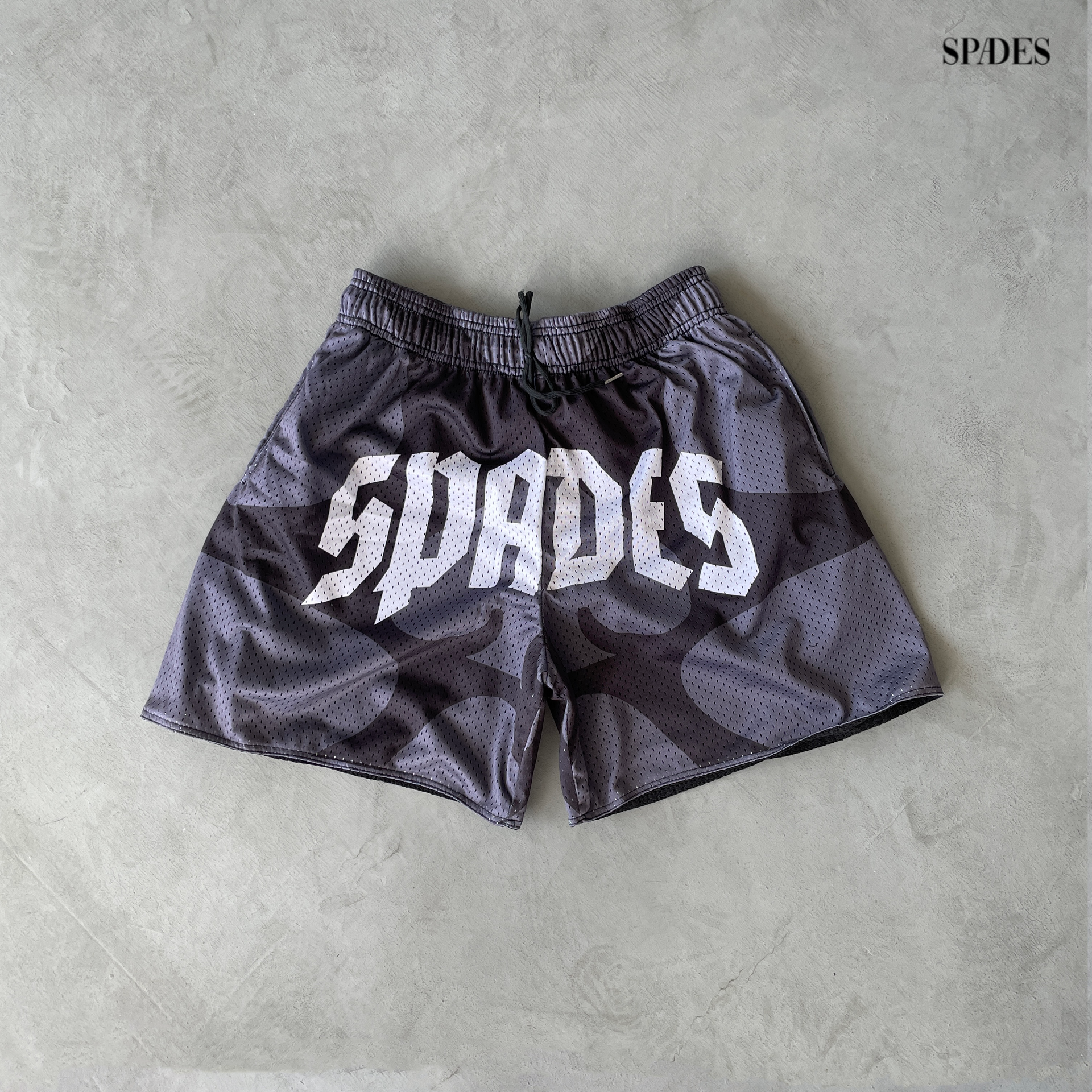 Spades Midnight Slate Mesh Shorts SPADES