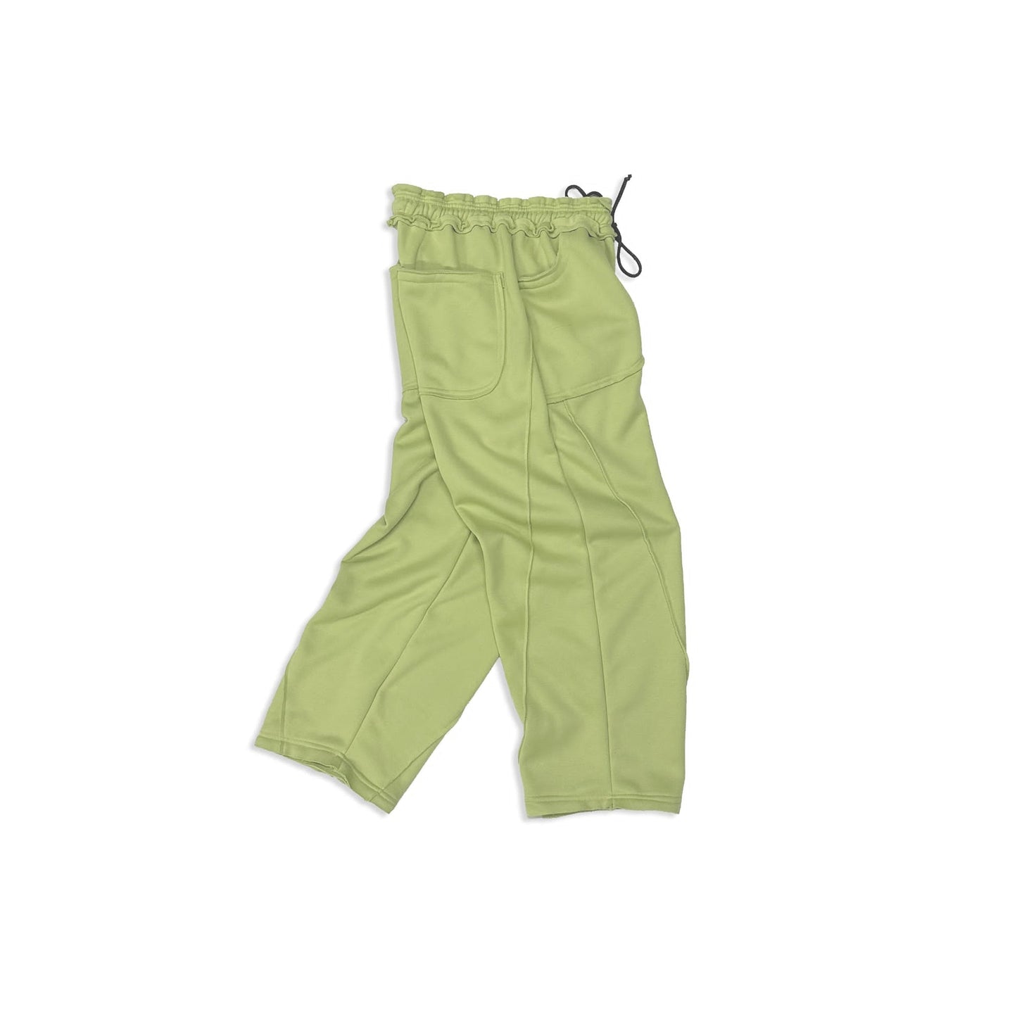 Spades Side Wide Raw Edge Avocado Pants SPADES
