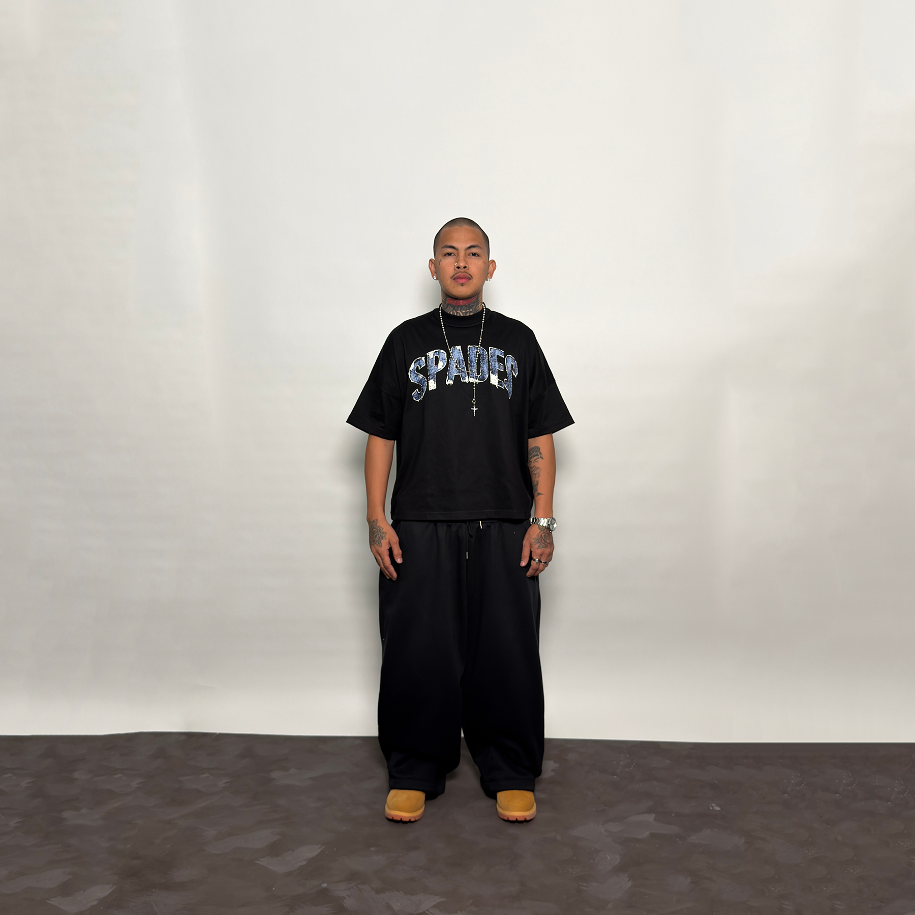 Spades Denim Boxy Crop Tee SPADES