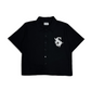 Angelic Descent Polo Boxy Crop Black French Terry SPADES
