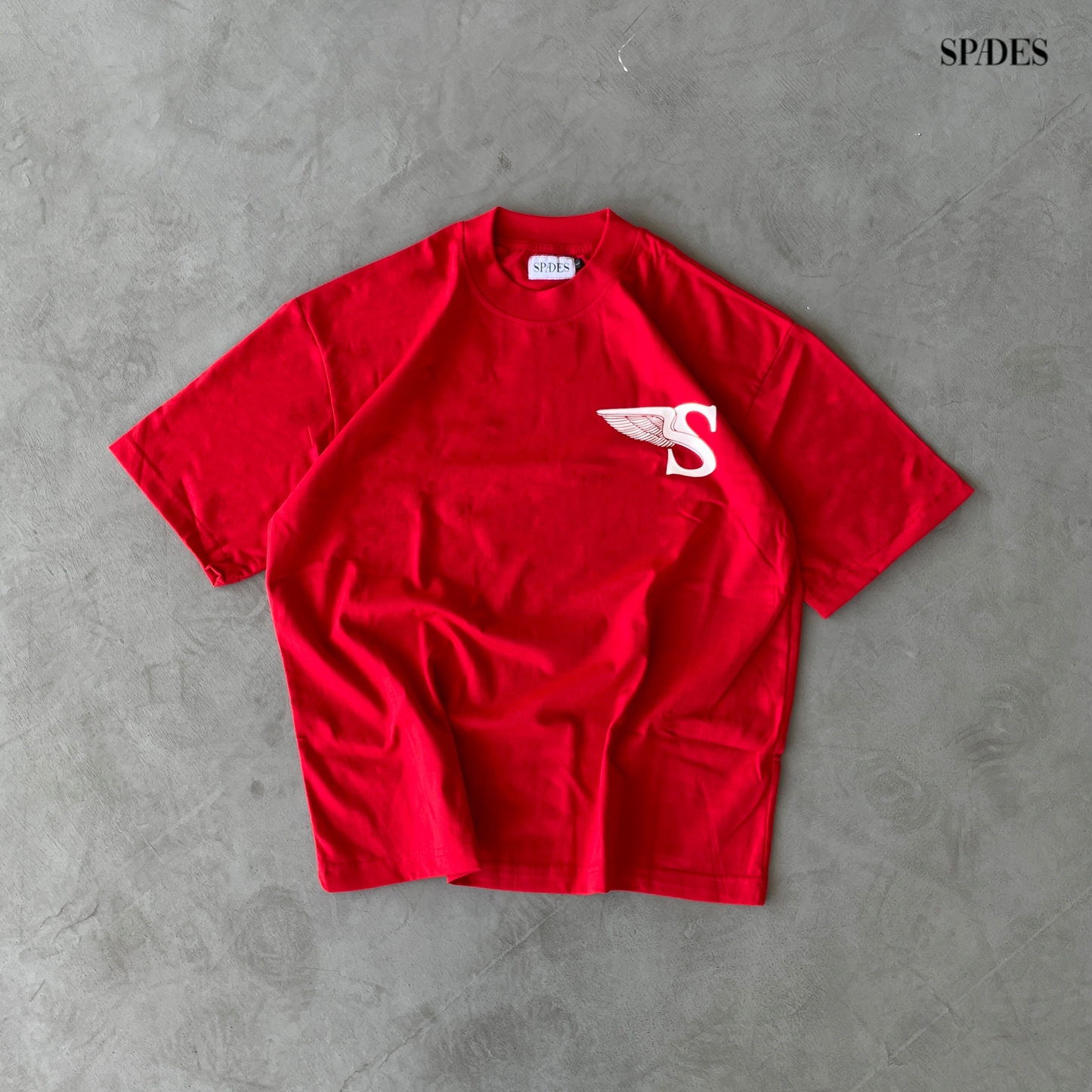 Spades S Winged Boxy Tee Red SPADES