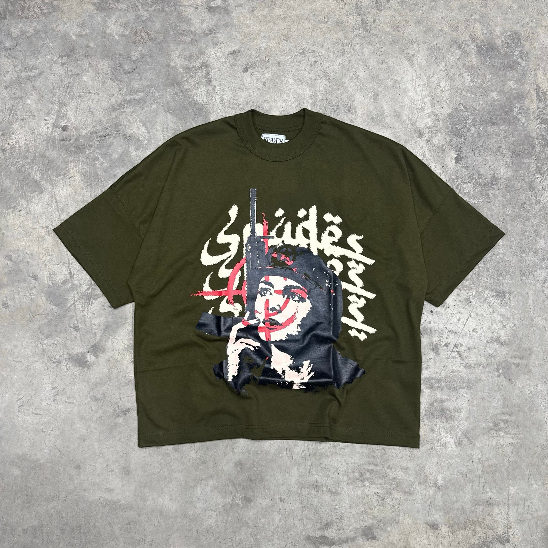 Rebel Vanguard Boxy Crop Tee SPADES