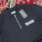 Spades Quarter Zip Polo Lucky Hands Black SPADES