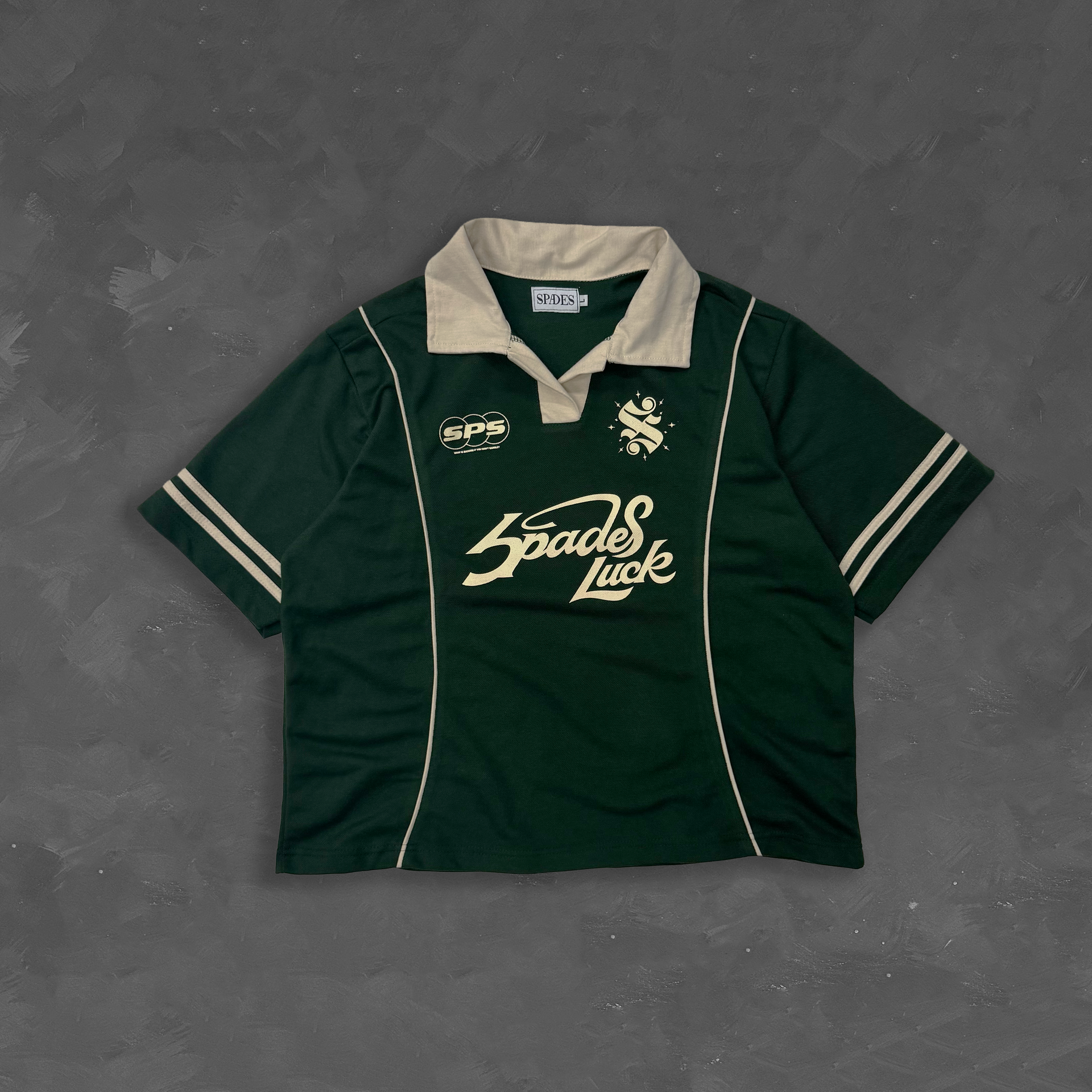 Spades Fortune Crest Boxy Crop Polo SPADES