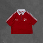 Spades Gamblers Den Half Zip Boxy Crop Polo SPADES