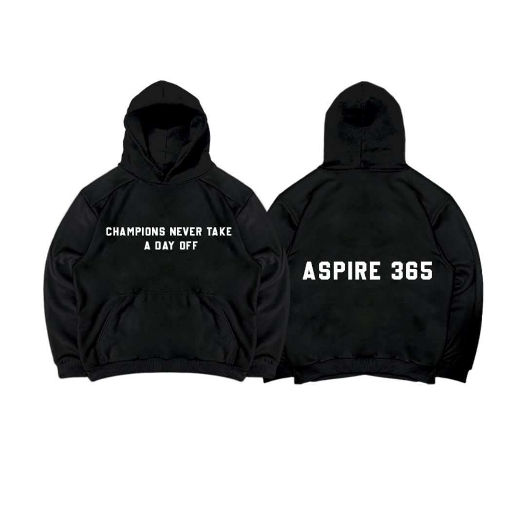Aspire 365 Limitless Ambitions Black Hoodie ASPIRE