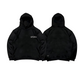 Spades Monochrome Embro Logo Boxy  Hoodie Black SPADES