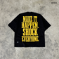The Prophet's Code Boxy Crop Tee Black SPADES