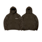 Spades Monochrome Embro Logo Boxy  Hoodie Choco Brown SPADES