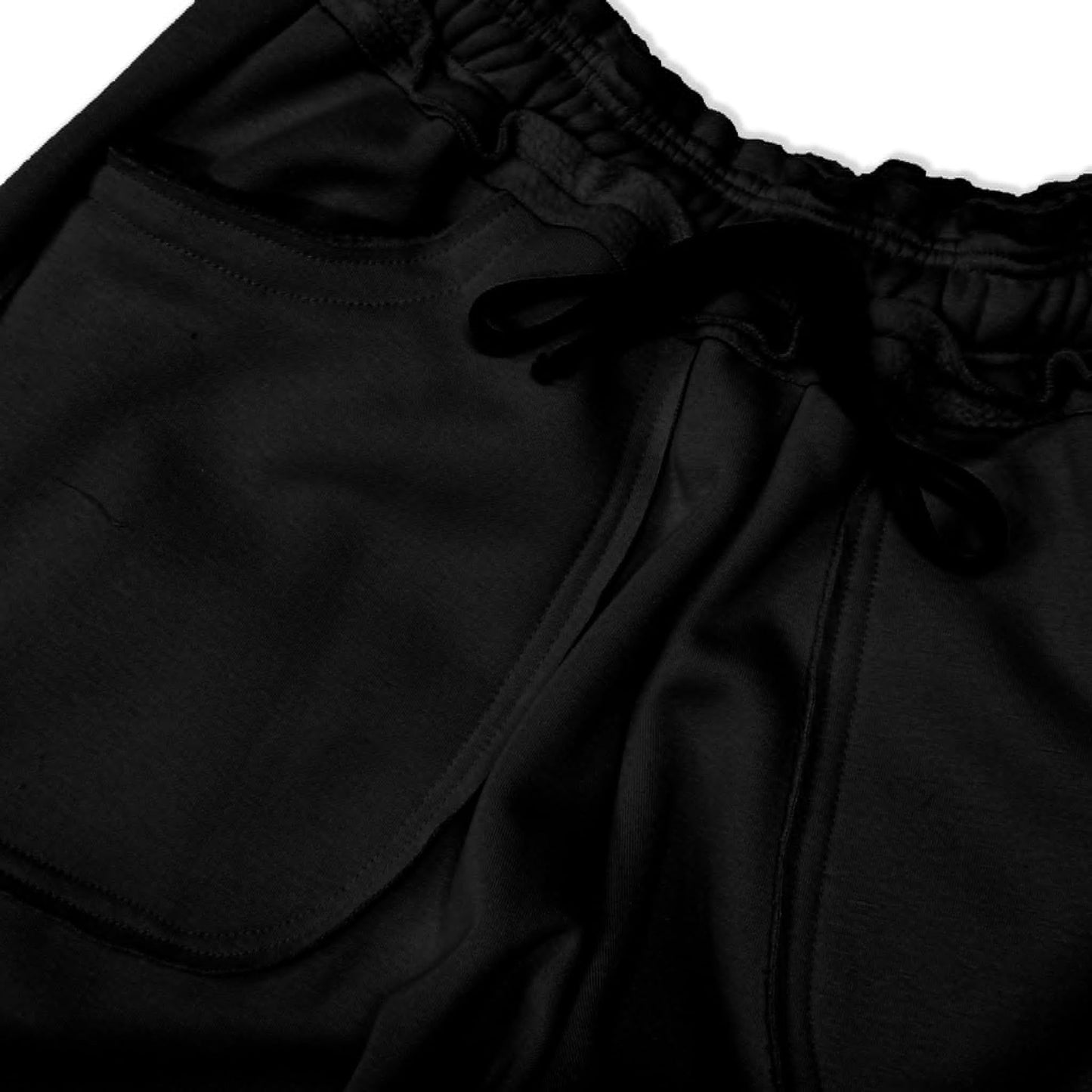 Spades Side Wide Raw Edge Black Pants SPADES