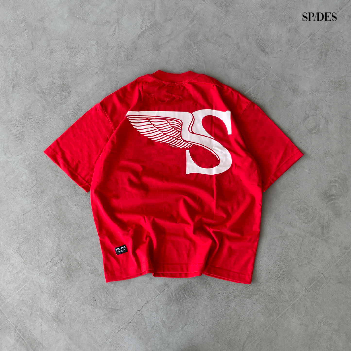 Spades S Winged Boxy Tee Red SPADES