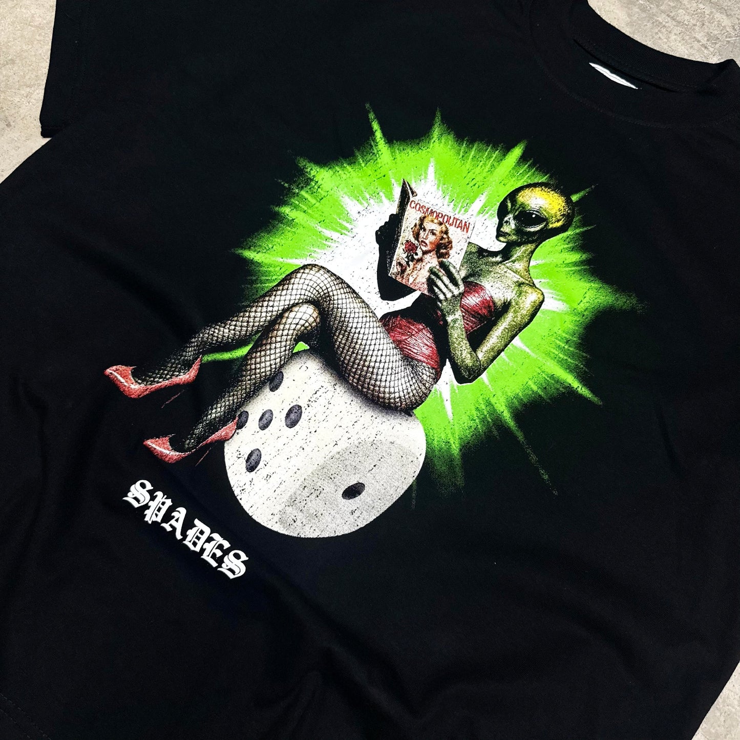 Cosmic Seductress Box Tee Black SPADES