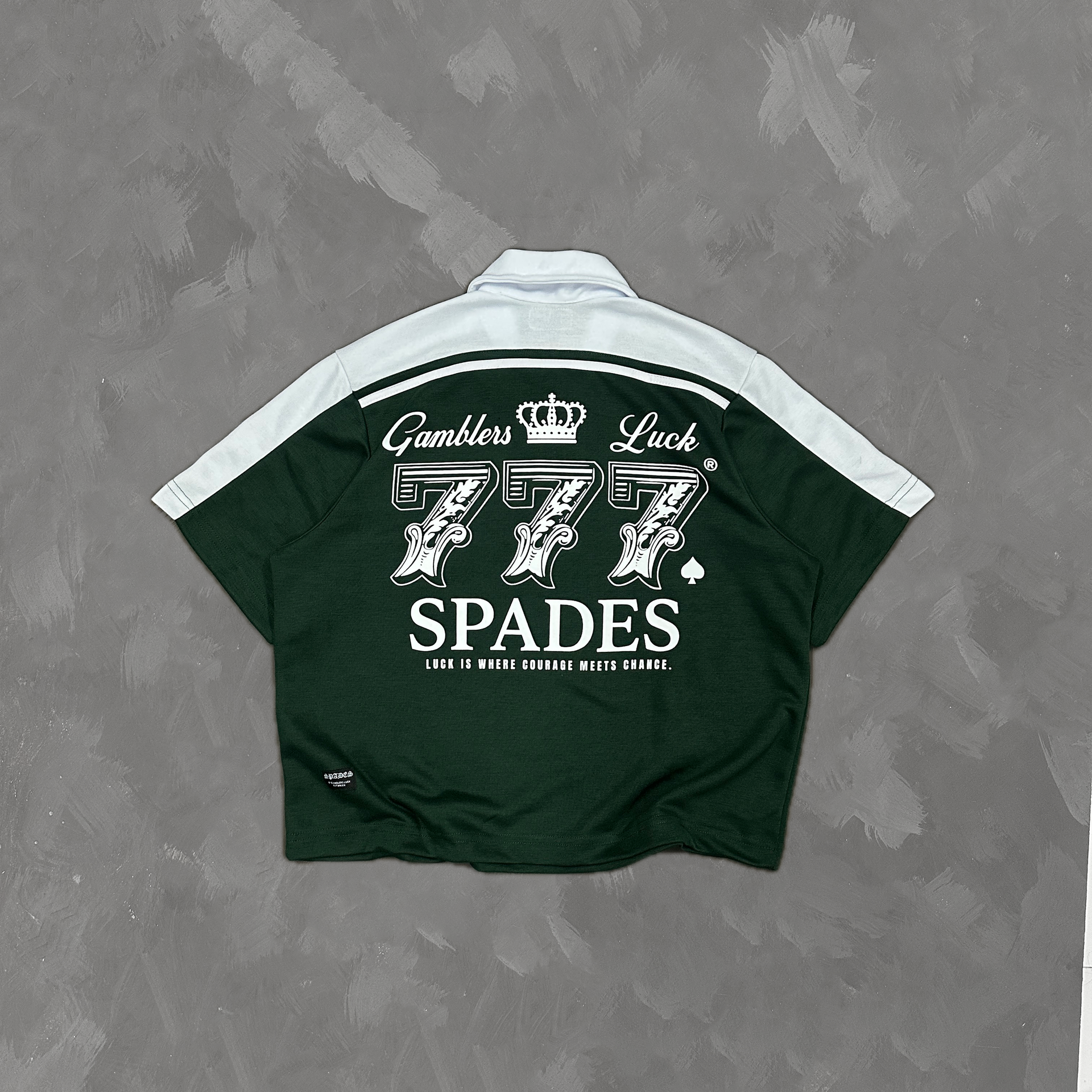 Spades Lucky Roulette Boxy Crop Polo SPADES