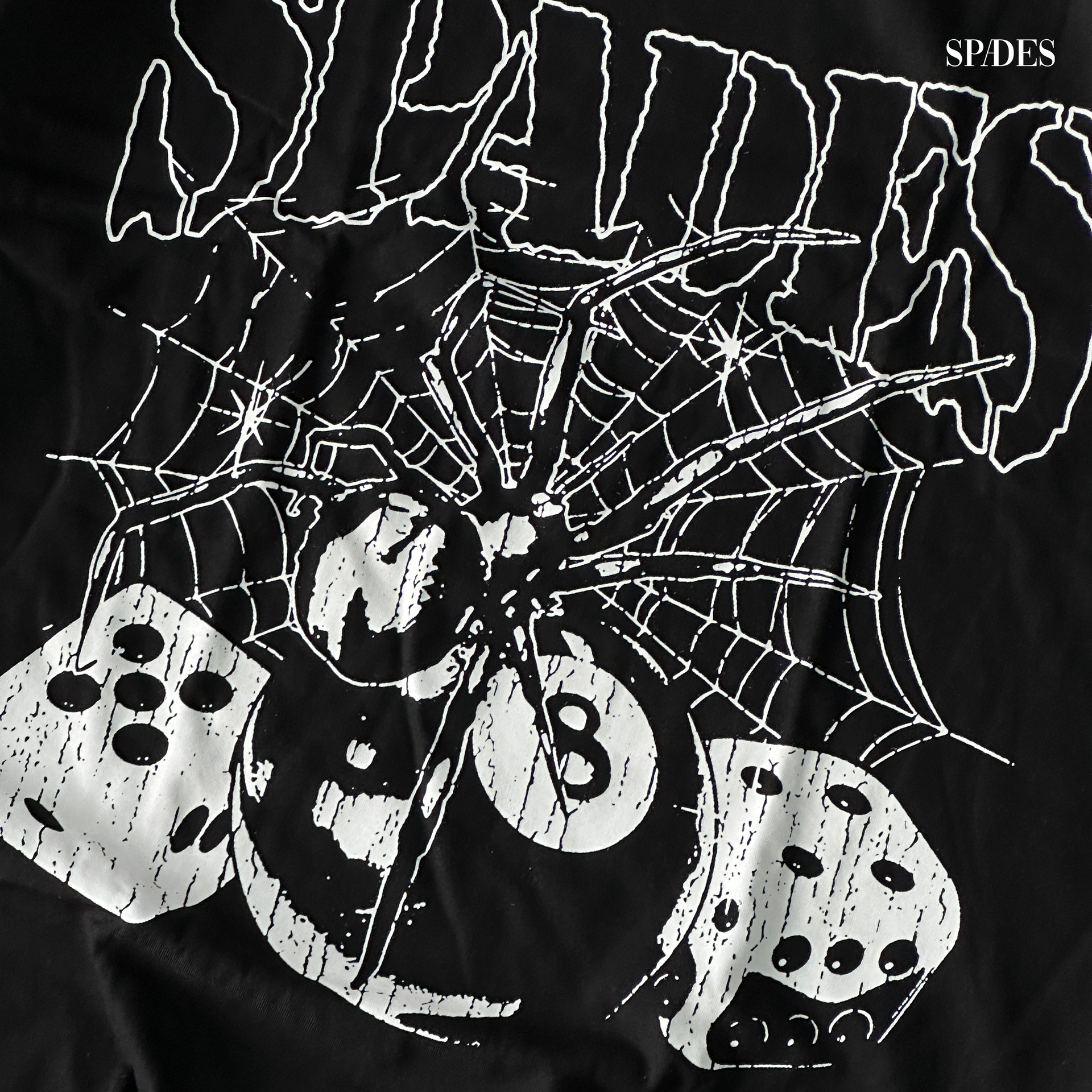 Web of Fate Box Tee Black SPADES