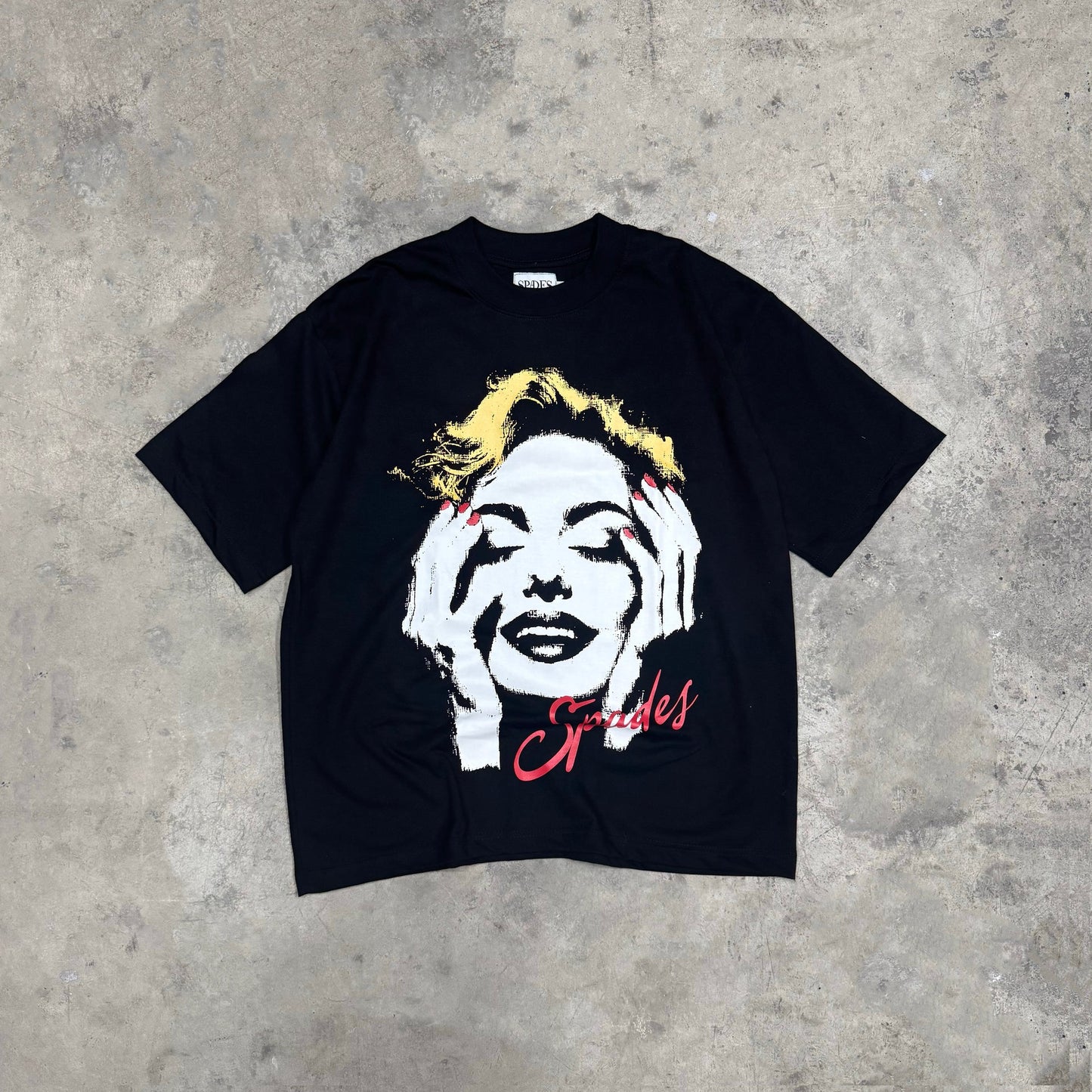 Thoughtful Glance Box Tee Black SPADES