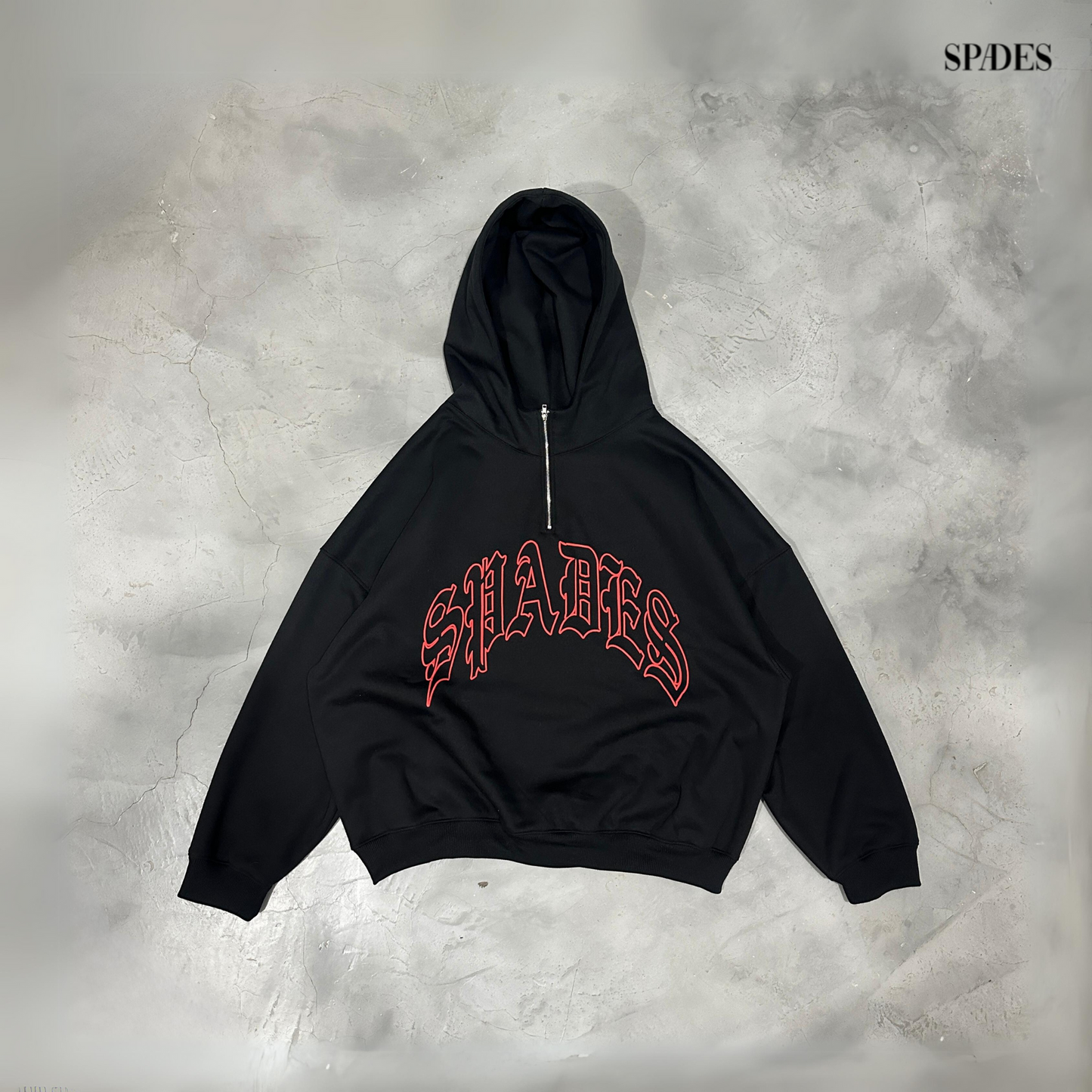 Spades Inferno Zip Boxy Hoodie SPADES