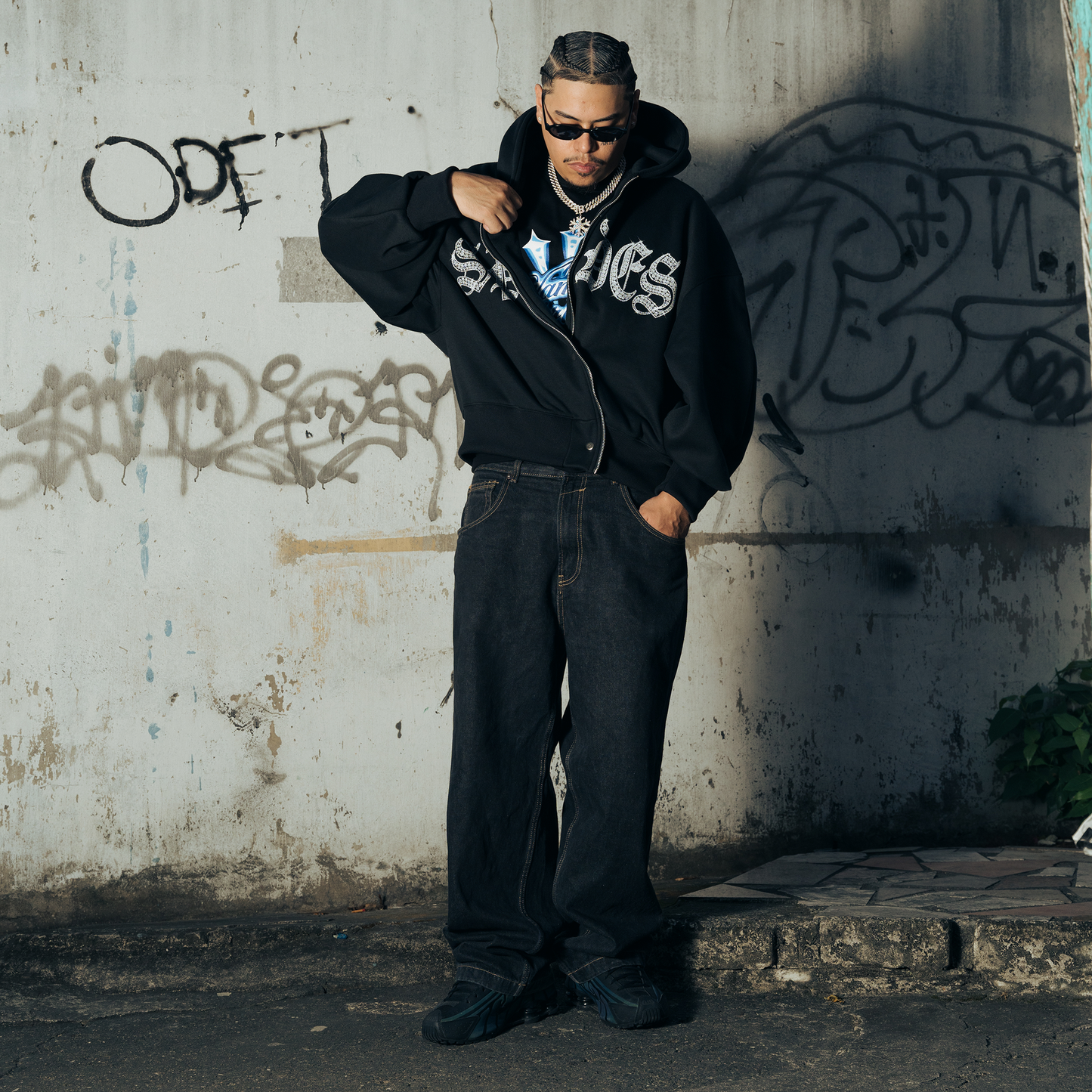 Spades Glitter Throne Boxy Hoodie SPADES