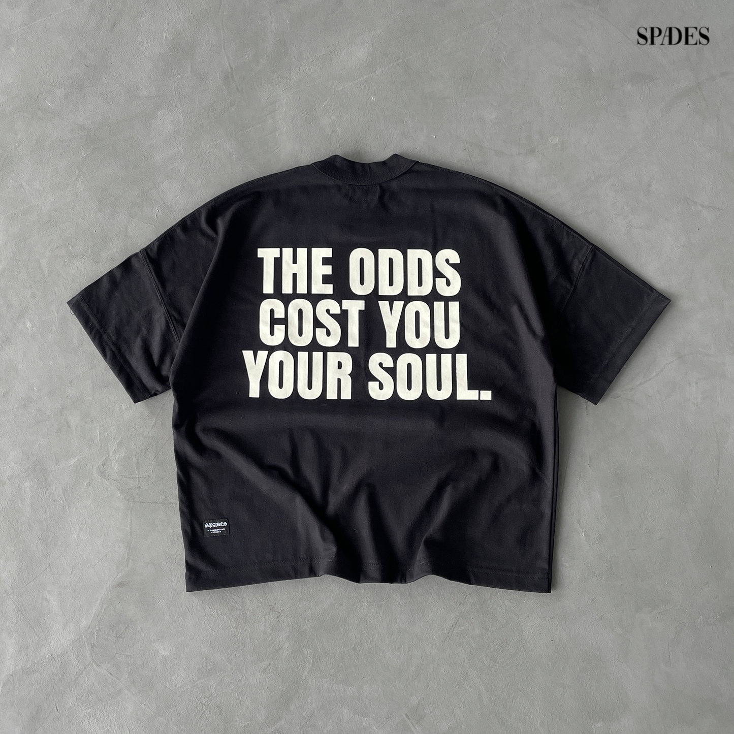Phantom Chalice Boxy Crop Tee Black SPADES