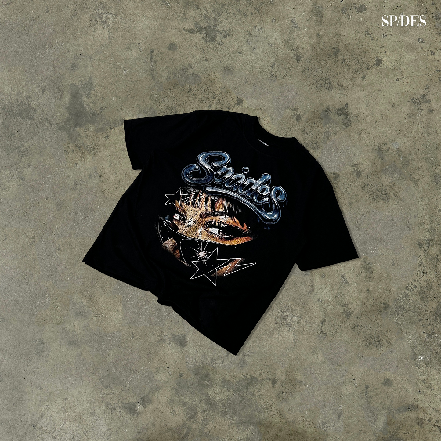 Starry Gaze Box Tee Black SPADES