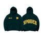 Spades Bold Forest Boxy Hoodie Moss SPADES