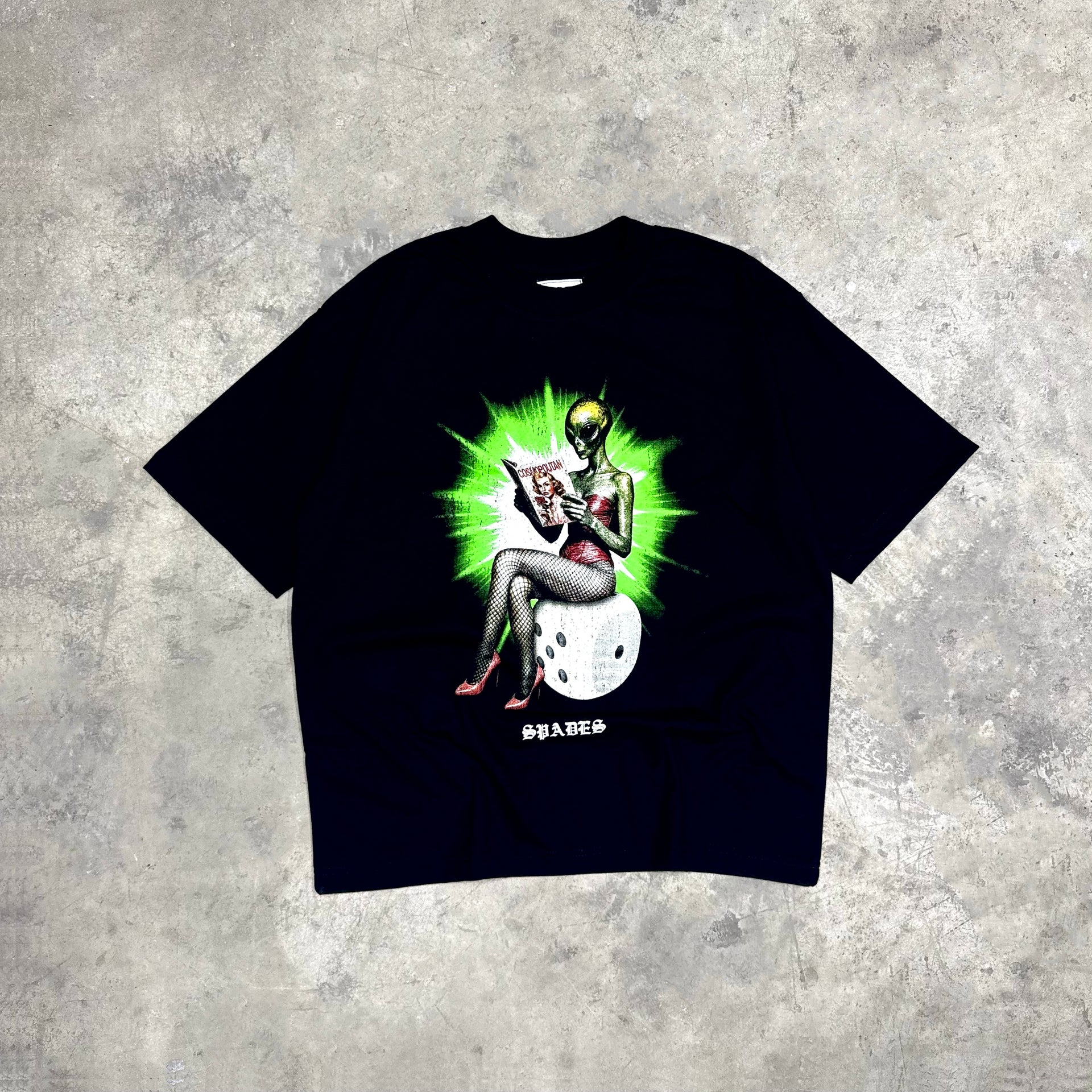 Cosmic Seductress Box Tee Black SPADES