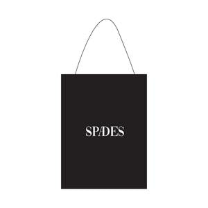 Spades Vellum 200 gsm Gift Bag in Black SPADES