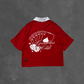 Spades Gamblers Den Half Zip Boxy Crop Polo SPADES