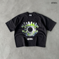 Abyss Watcher Boxy Crop Tee Black