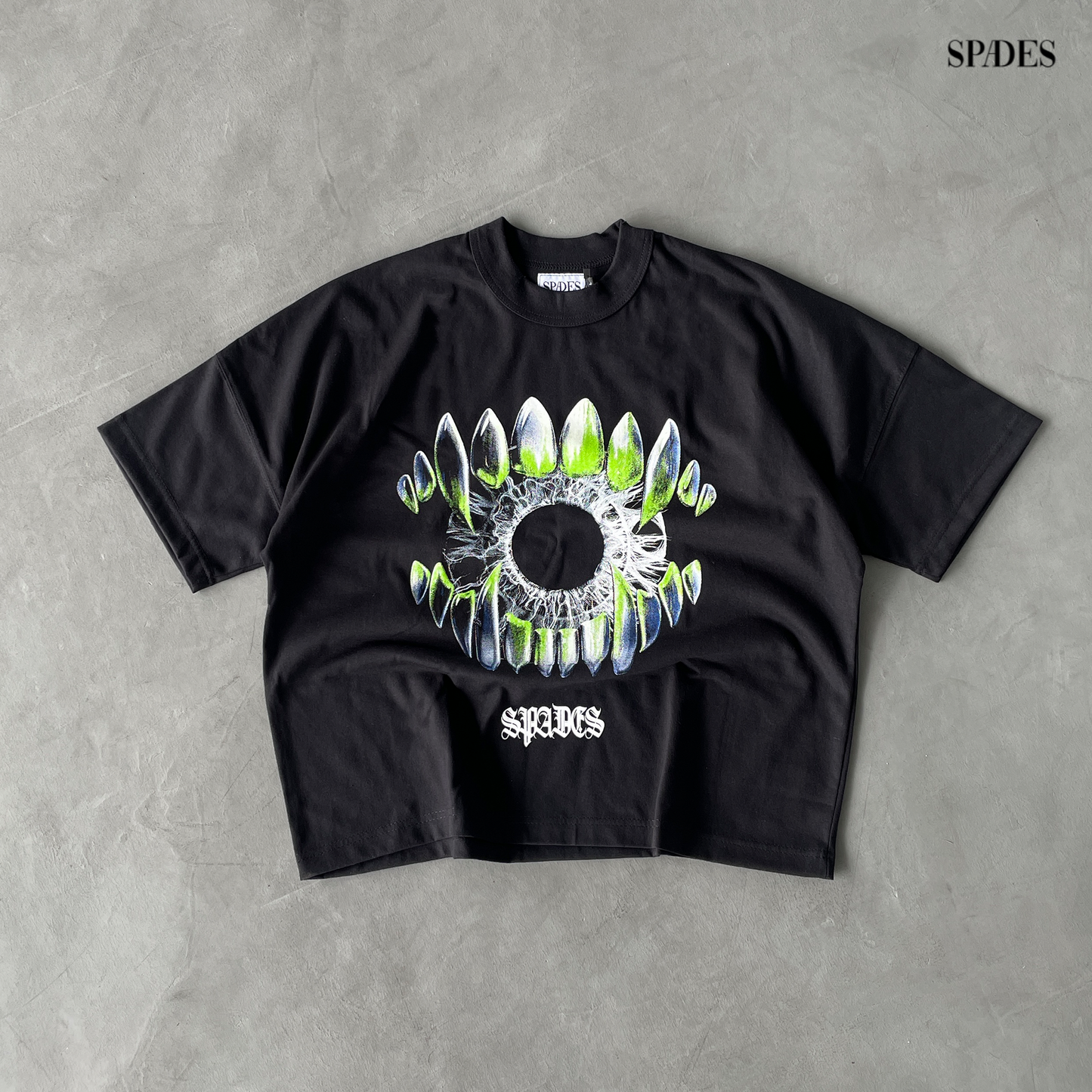 Abyss Watcher Boxy Crop Tee Black