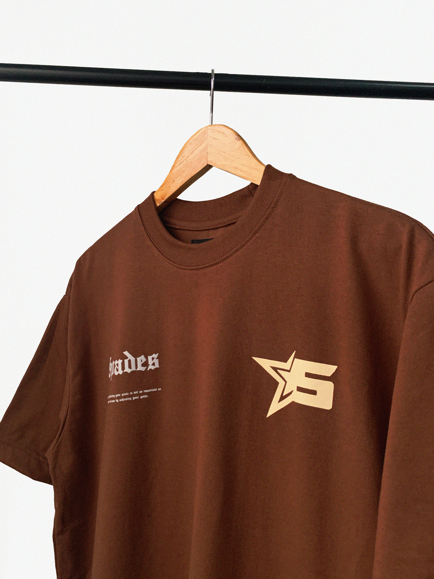 Spades Words of Star Hickory Brown T-shirt SPADES