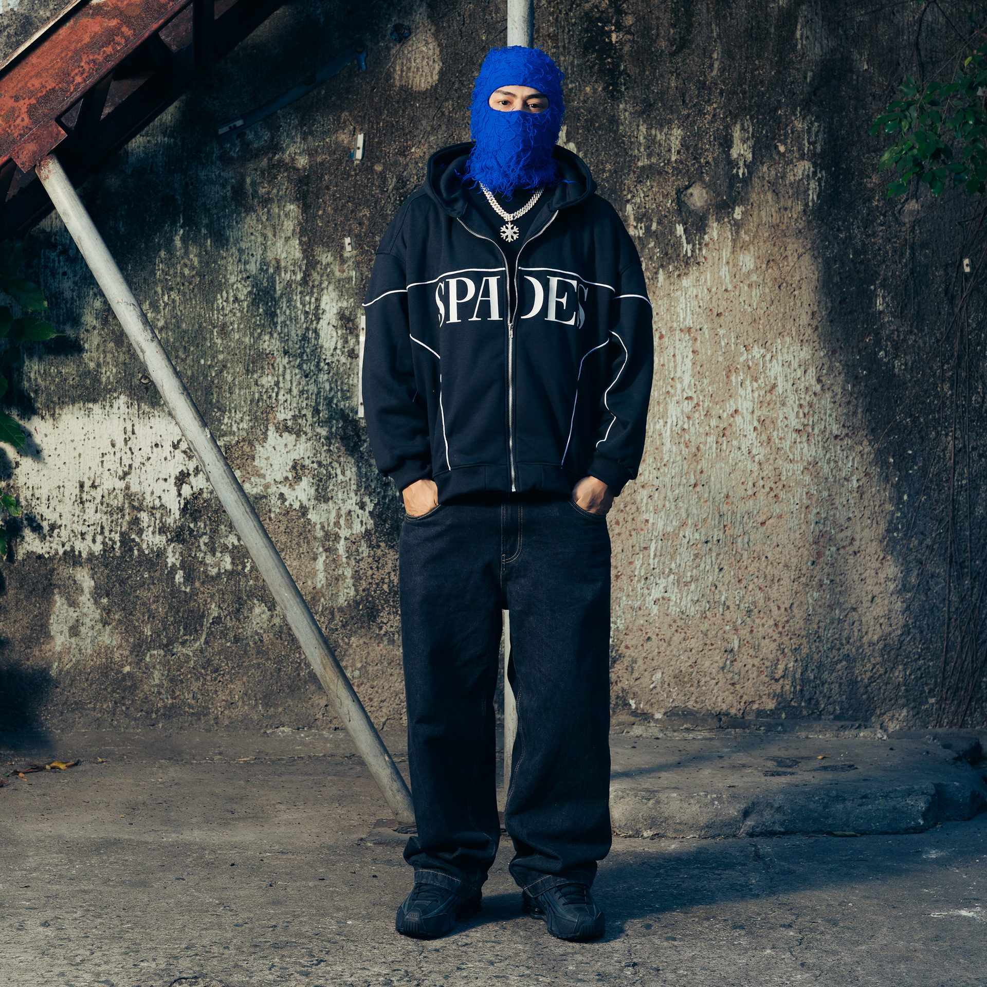 Spades Triple Lucky Boxy Crop Hoodie SPADES