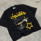 The Prophet's Code Boxy Crop Tee Black SPADES