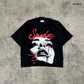 Fatal Beauty Boxy Crop Tee Black SPADES