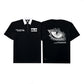 French Terry Quarter Zip Polo Crop  Visionaries Black SPADES