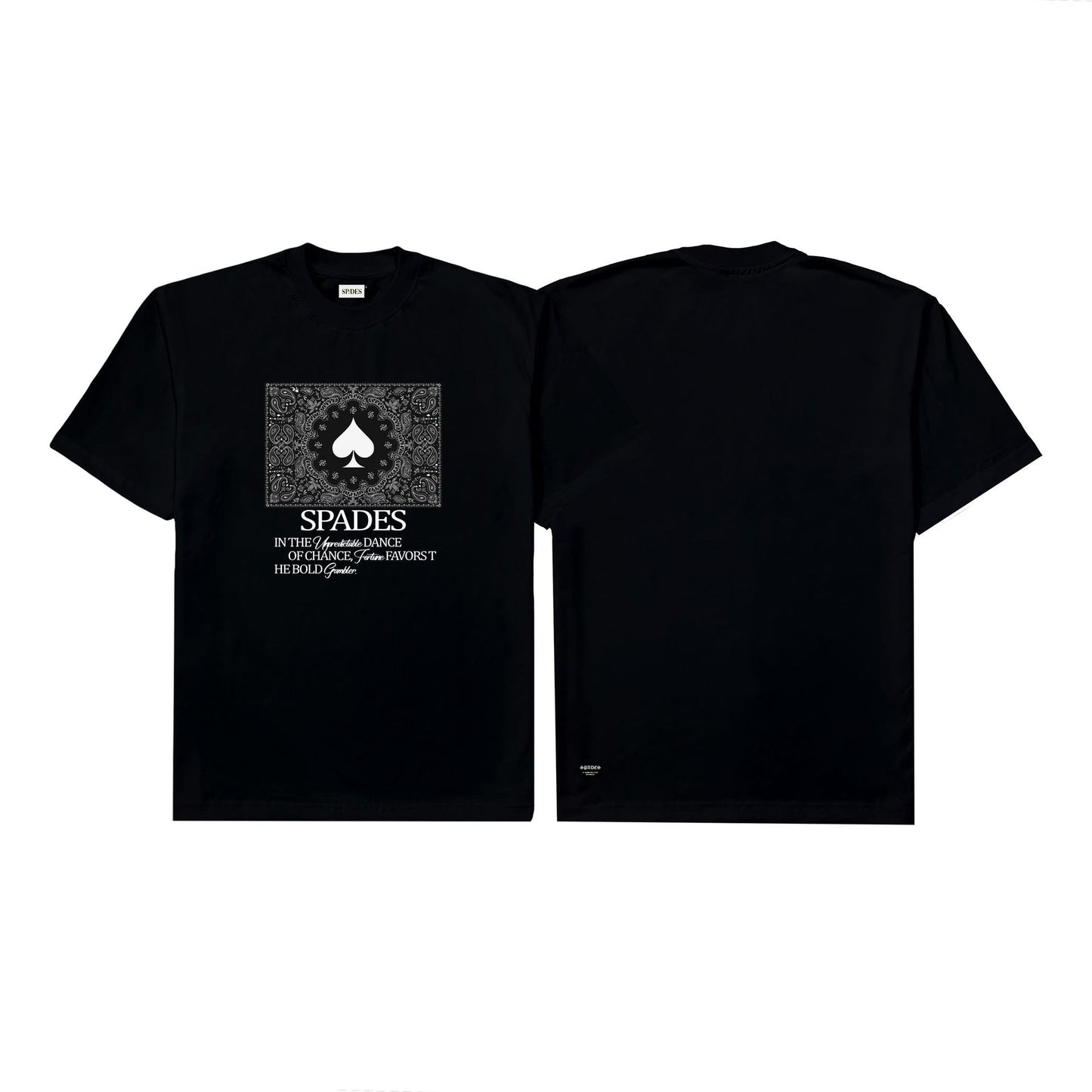 Spades Bold Gambler Black T-shirt SPADES