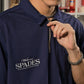 Spades Quarter Zip Polo Welcome Gamblers Navy Blue SPADES