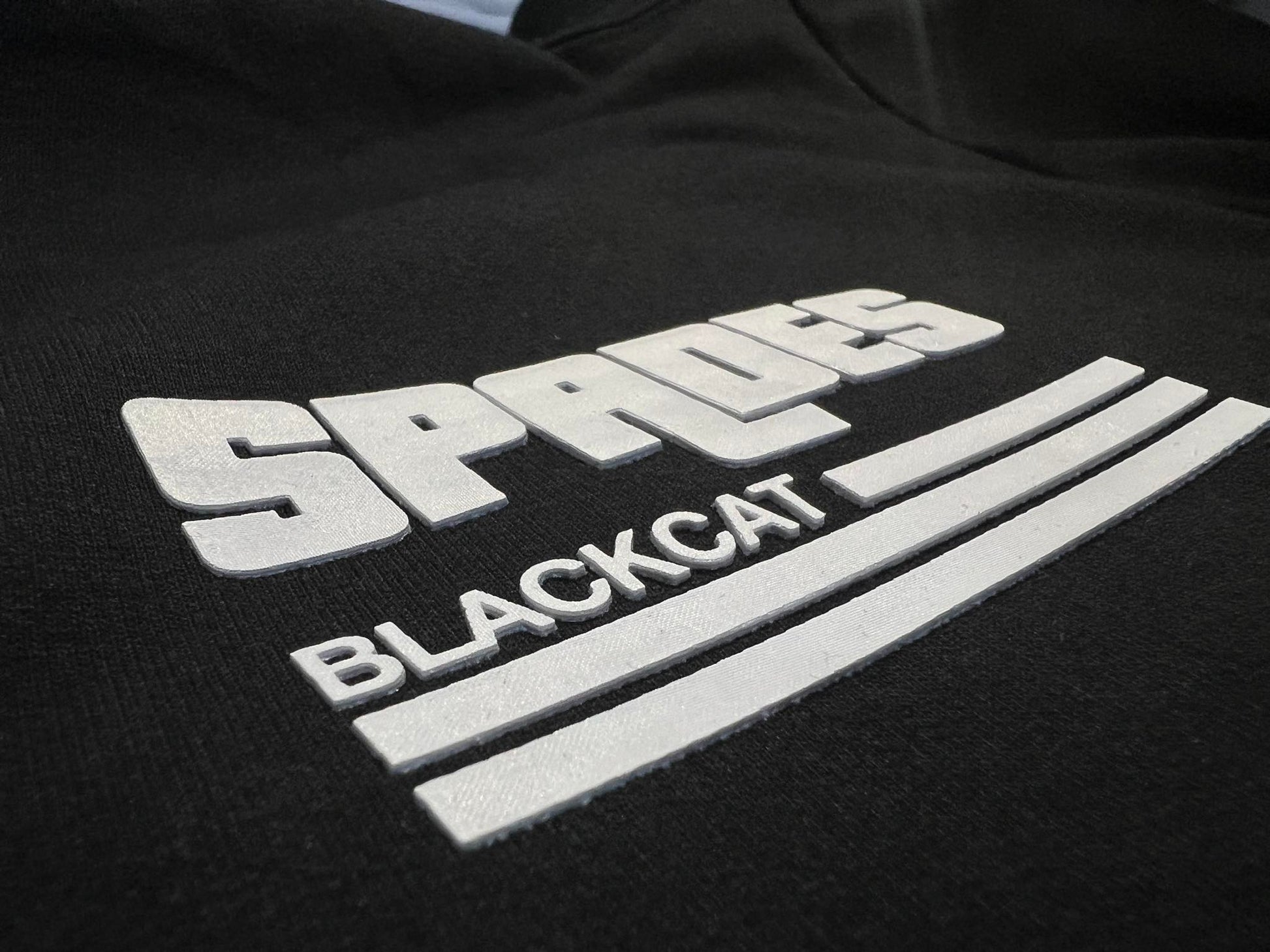 French Terry Quarter Zip Polo Crop  Visionaries Black SPADES